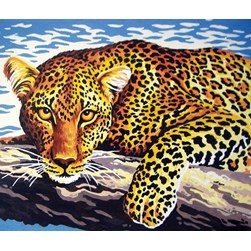 Canevas Collection d'art Léopard aux aguets