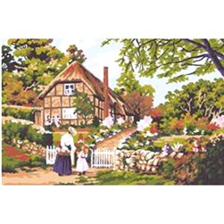 Canevas Collection d'art Chaumière de normandie