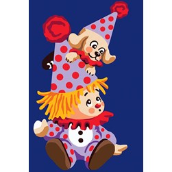 Canevas Collection d'art Clown en chiffon