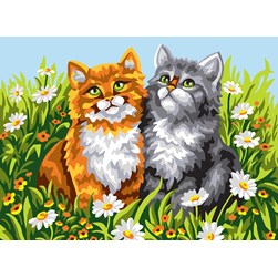 Canevas Collection d'art La pause des chats