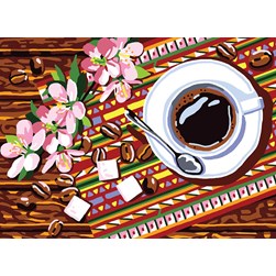 Canevas Collection d'art Tasse de café noir