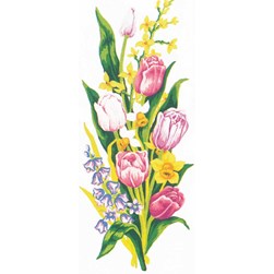 Canevas Collection d'art Tulipes et jonquilles