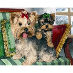 Broderie diamant Collection d'art Yorshires au salon de thé