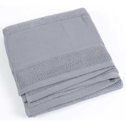 Serviettes de toilette à broder DMC gris - galet