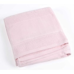 Serviettes de toilette à broder DMC rose - dragée