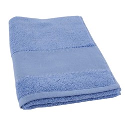 Serviettes de toilette à broder DMC coton 500  g/m2 -col 073 bleu méditerranée