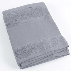Drap de bain à broder DMC gris galet