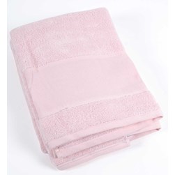 Drap de bain à broder DMC rose dragée