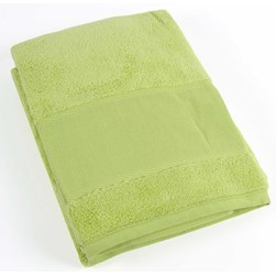 Drap de bain à broder DMC vert pistache