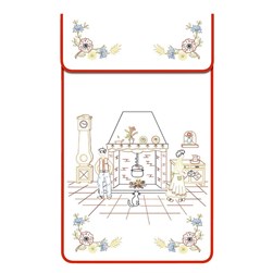 Cache Torchon - Broderie Traditionnelle Luc Création Cache torchon coton blanc - ma cheminée