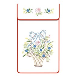 Cache Torchon - Broderie Traditionnelle Luc Création Cache torchon coton blanc - le panier au ruban