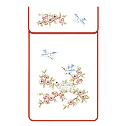 Cache Torchon - Broderie Traditionnelle Luc Création Cache torchon coton écru - le nid des oiseaux