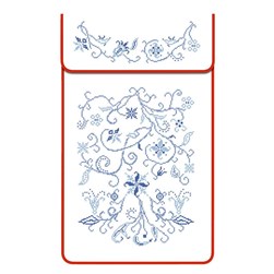 Cache Torchon - Broderie Traditionnelle Luc Création Cache torchon sur toile coton écru - point de croi