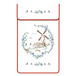 Cache Torchon - Broderie Traditionnelle Luc Création Cache torchon coton ecru - moulin de campagne