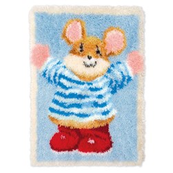 Tapis Point Noué Anchor Souriceau marin