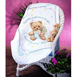 Couverture à broder Dimensions Couverture piquée ours à la couverture