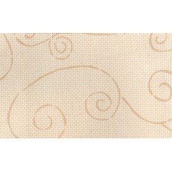 Toile aïda impression à broder DMC Toile Aida 5 5 ornement doré imprimée