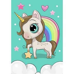 Broderie diamant Collection d'art Licorne magique