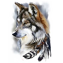 Broderie diamant Collection d'art L'esprit d'un loup