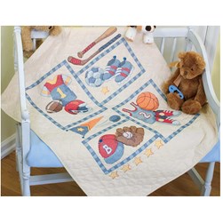 Couverture à broder Dimensions Couverture piquée mes jeux de ballon