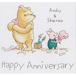 kit Point de croix Anchor L'anniversaire de Winnie classique