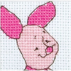 kit Point de croix Anchor Porcinet satisfait - Disney