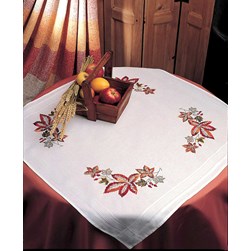 kit Nappe - Broderie Traditionnelle Anchor Feuilles d'automne