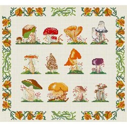 Fiche Point de Croix Anagram Diffusion La diversité des champignons