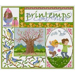 Fiche Point de Croix Anagram Diffusion Le printemps des enfants