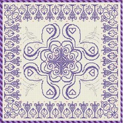 Fiche Point de Croix Anagram Diffusion De cœur et de pique