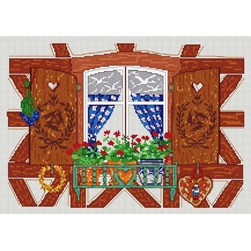 Fiche Point de Croix Anagram Diffusion La fenêtre à l'étage