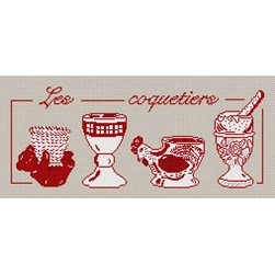 Fiche Point de Croix Anagram Diffusion Les coquetiers rouges