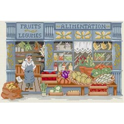 Fiche Point de Croix Anagram Diffusion L'alimentation fruits et légumes