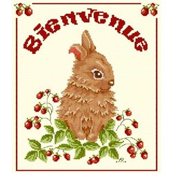 Fiche Point de Croix Anagram Diffusion Un accueil de lapin gourmand