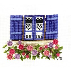 Fiche Point de Croix Anagram Diffusion Les hortensias de la fenêtre