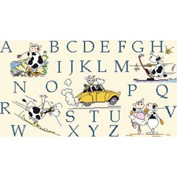 Fiche Point de Croix Anagram Diffusion ABC des vaches rigolotes