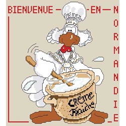 Fiche Point de Croix Anagram Diffusion La crème de normandie