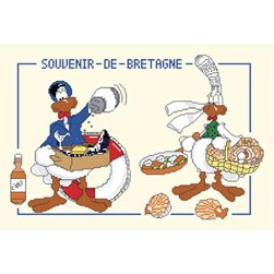 Fiche Point de Croix Anagram Diffusion Mes souvenirs de la Bretagne