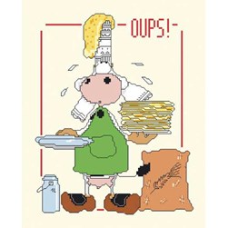 Fiche Point de Croix Anagram Diffusion La meuh fait ses crêpes