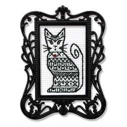 Mini Kit broderie RTO Le chat de profil