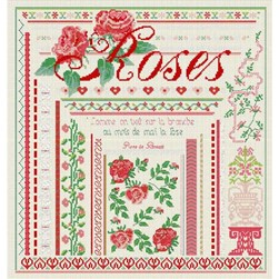 kit Point de croix Anagram Diffusion Somptueuses roses