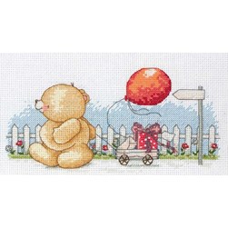 kit Point de croix Anchor Le ballonet le petit chariot