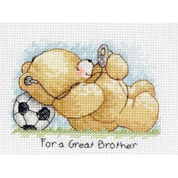 kit Point de croix Anchor Pour mon grand frère de mon ourson