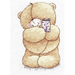 kit Point de croix Anchor Un cadeau spécial de mon ourson