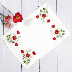 Napperons - rectangulaire dentelle Broderie Traditionelle Anchor Bouquet d'été