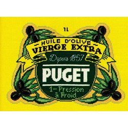 Fiche Point de Croix Points de Repère Huile d'olive vierge Puget