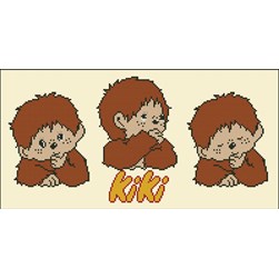 Fiche Point de Croix Points de Repère Les 3 Kikis