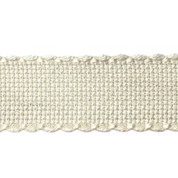 Galon à broder DMC Galon aida 6 pts bordé Ecru