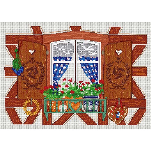 kit Point de croix Anagram Diffusion Fenêtre alsacienne