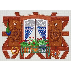 kit Point de croix Anagram Diffusion Fenêtre alsacienne